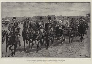 Royal Ascot, de Staatsprocessie die de Baan opgaat